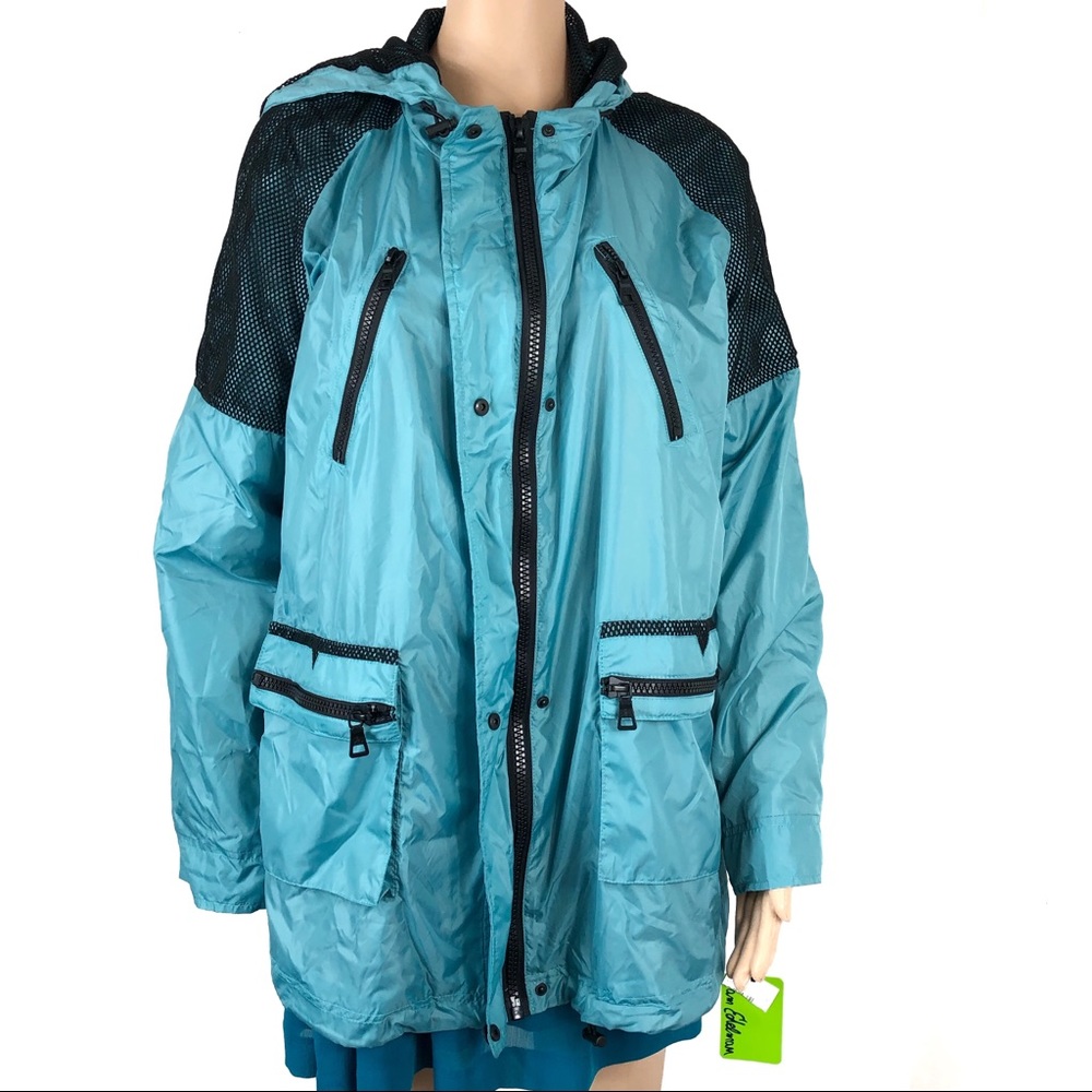 New Sam Edelman XL teal green wind breaker jacket - Picture 2 of 8